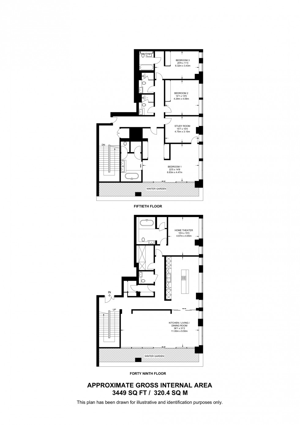 Floorplan for Parry Street, London