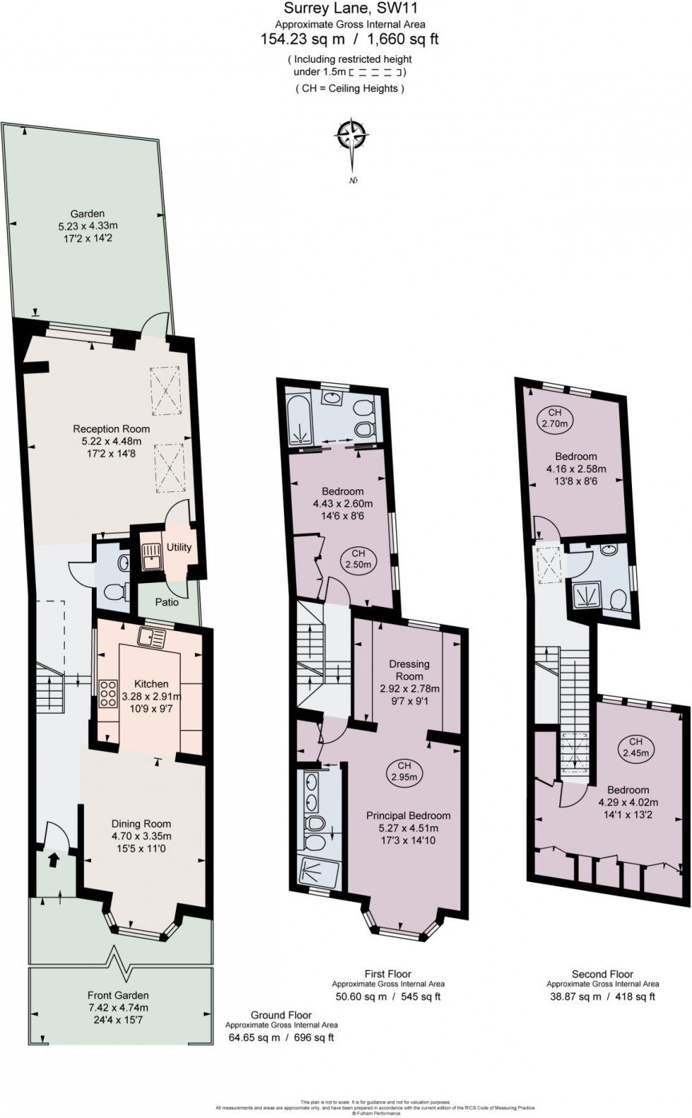 Floorplan for Surrey Lane, London