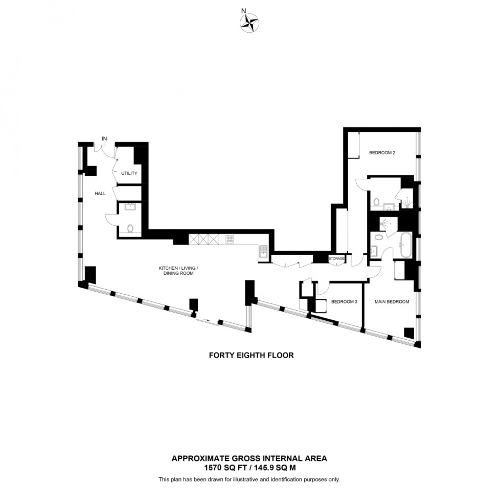 Floorplan for Carnation Way, London