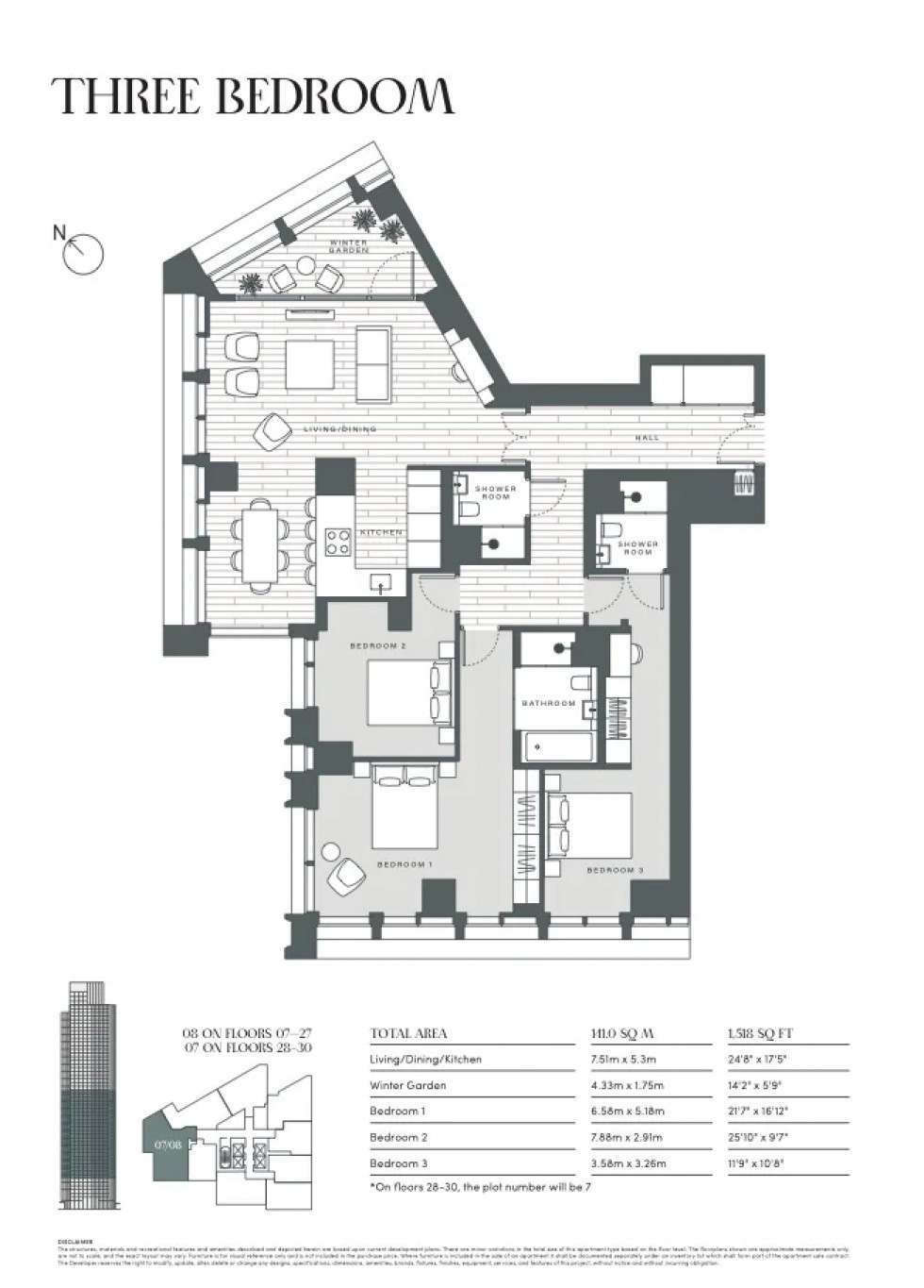 Floorplan for Nine Elms, London