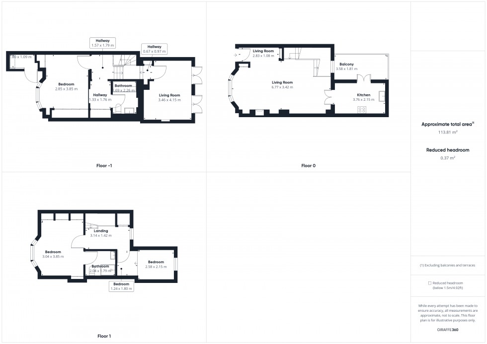 Floorplan for Clareville Street, London