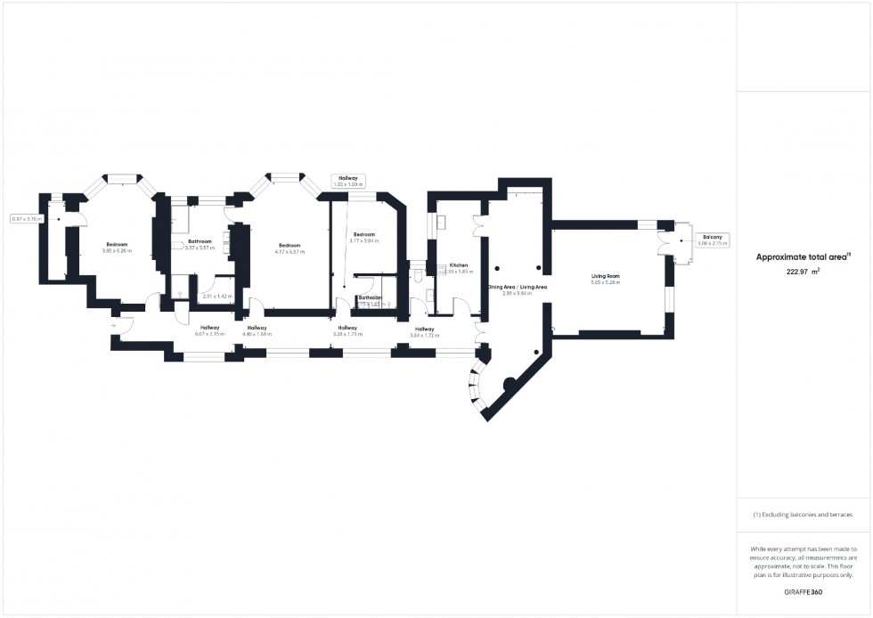 Floorplan for Prince Consort Road, London