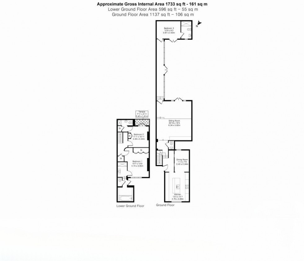 Floorplan for Ebury Street, Belgravia